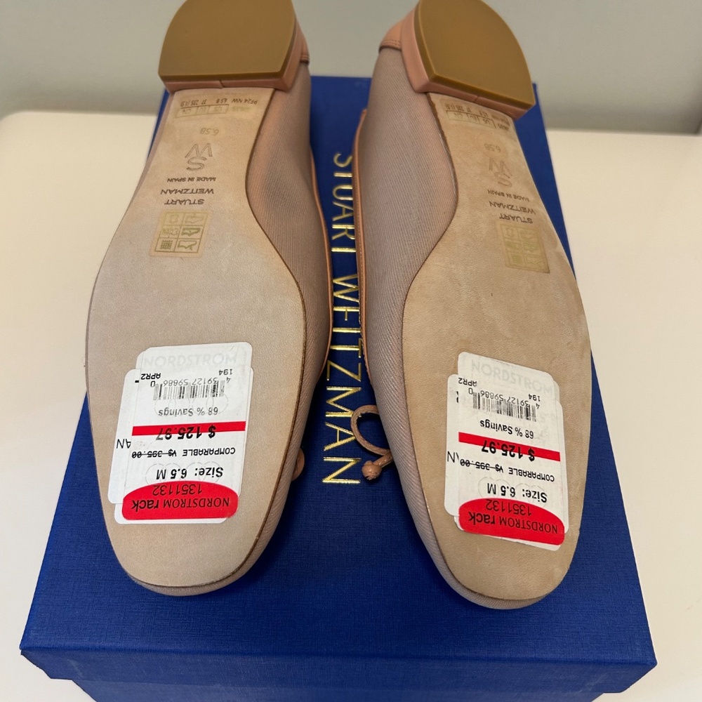 New Stuart Weitzman Women’s Arabella Mesh Ballet Flat US 6.5 B NIB - Picture 12 of 16